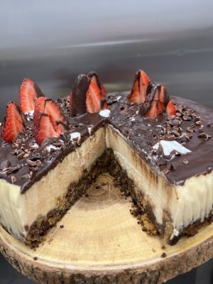 Vegan gluten free cheesecake   at Happy Zoe Vegan Bakery in Brooklyn