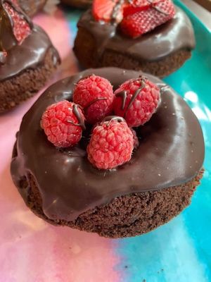 Vegan gluten free donuts   at Happy Zoe Vegan Bakery in Brooklyn