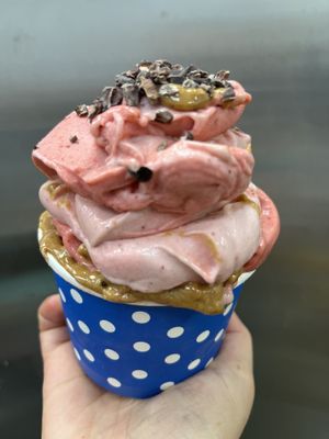 Raw vegan banana whip   at Happy Zoe Vegan Bakery in Brooklyn