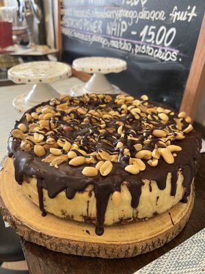 Vegan gluten free peanut butter cheesecake   at Happy Zoe Vegan Bakery in Brooklyn