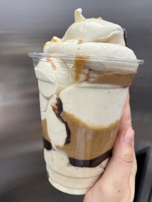 Raw vegan peanut butter chocolate banana whip! No sugar! Better than ice cream!   at Happy Zoe Vegan Bakery in Brooklyn