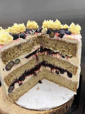 Vegan blueberry shortcake   at Happy Zoe Vegan Bakery in Brooklyn