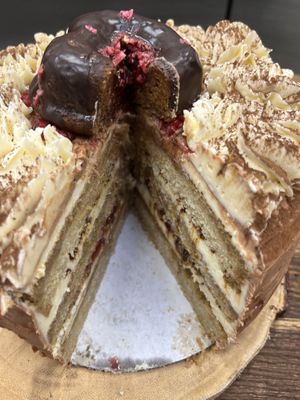 Vegan tiramisu cake wow   at Happy Zoe Vegan Bakery in Brooklyn