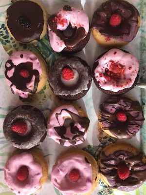 Vegan gluten free donuts   at Happy Zoe Vegan Bakery in Brooklyn