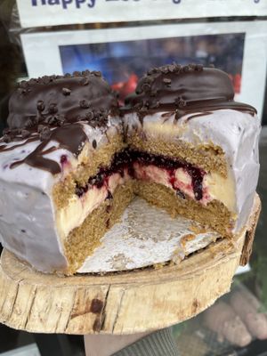 Vegan gluten free cake   at Happy Zoe Vegan Bakery in Brooklyn