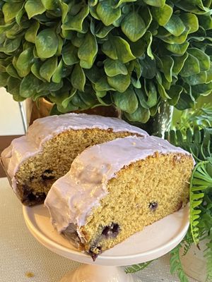 Vegan gluten free blueberry bread   at Happy Zoe Vegan Bakery in Brooklyn