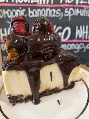 Vegan gluten free cheesecake   at Happy Zoe Vegan Bakery in Brooklyn