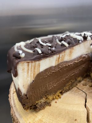 Vegan gluten free creamy cheesecake! 🥰🥰🥰💕  at Happy Zoe Vegan Bakery in Brooklyn