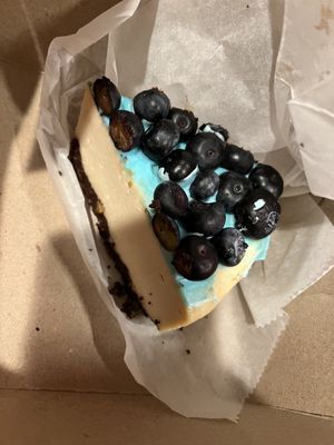 Blueberry VEGAN Gluten-Free Cheesecake   at Happy Zoe Vegan Bakery in Brooklyn