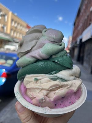 Raw vegan banana whip   at Happy Zoe Vegan Bakery in Brooklyn