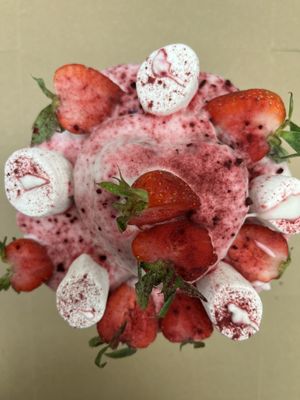 Vegan birthday cake   at Happy Zoe Vegan Bakery in Brooklyn