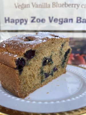 Vegan gluten free blueberry bread   at Happy Zoe Vegan Bakery in Brooklyn