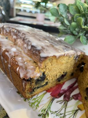 Vegan gluten free blueberry bread   at Happy Zoe Vegan Bakery in Brooklyn