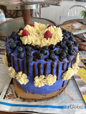 Vegan cake   at Happy Zoe Vegan Bakery in Brooklyn