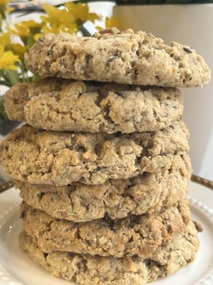Vegan gluten free orange chocolate chip cookies   at Happy Zoe Vegan Bakery in Brooklyn