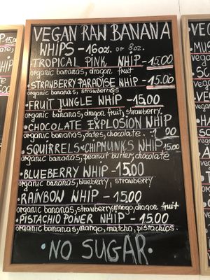 Menu  at Happy Zoe Vegan Bakery in Brooklyn