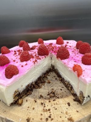 Vegan gluten free cheesecake   at Happy Zoe Vegan Bakery in Brooklyn