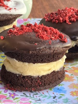 Vegan gluten free whoopie pie   at Happy Zoe Vegan Bakery in Brooklyn