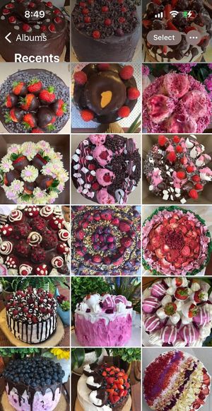 Vegan cakes   at Happy Zoe Vegan Bakery in Brooklyn