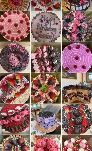 Vegan birthday cakes   at Happy Zoe Vegan Bakery in Brooklyn