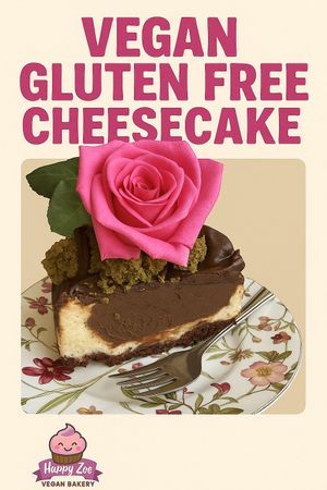 Vegan gluten free cheesecake   at Happy Zoe Vegan Bakery in Brooklyn