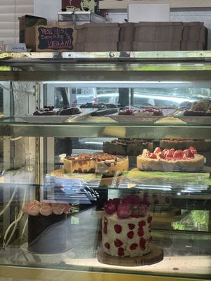 Vegan cakes  at Happy Zoe Vegan Bakery in Brooklyn