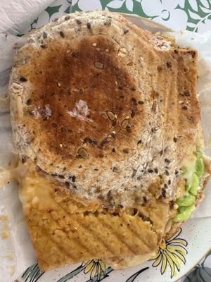 Tempeh panini  at Happy Zoe Vegan Bakery in Brooklyn