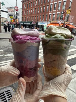 Raw vegan sugar free gluten free banana whips   at Happy Zoe Vegan Bakery in Brooklyn