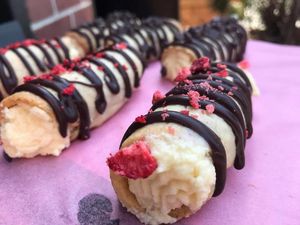Vegan cannoli! ✌️✌️✌️  at Happy Zoe Vegan Bakery in Brooklyn