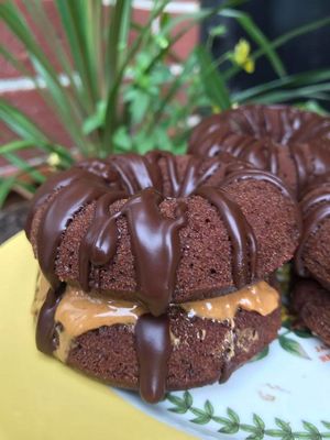 Vegan gluten free donuts at Happy Zoe Vegan Bakery in Brooklyn