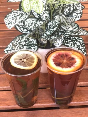Unsweetened Iced Teas  at Happy Zoe Vegan Bakery in Brooklyn