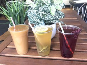 Unsweetened Iced Teas  at Happy Zoe Vegan Bakery in Brooklyn