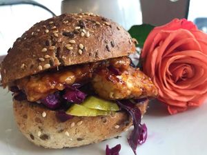 Vegan Sandwich  at Happy Zoe Vegan Bakery in Brooklyn