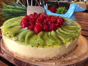 Vegan Gluten Free Cheesecake  at Happy Zoe Vegan Bakery in Brooklyn