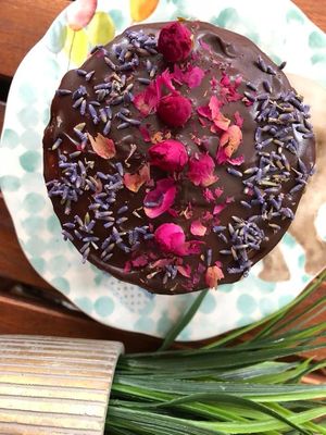 Vegan Mini Birthday Cake  at Happy Zoe Vegan Bakery in Brooklyn