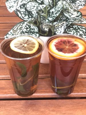Unsweetened Iced Teas  at Happy Zoe Vegan Bakery in Brooklyn