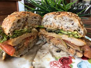 Vegan Power Sandwich  at Happy Zoe Vegan Bakery in Brooklyn