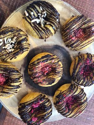 Vegan Gluten Free Pumpkin Donuts  at Happy Zoe Vegan Bakery in Brooklyn