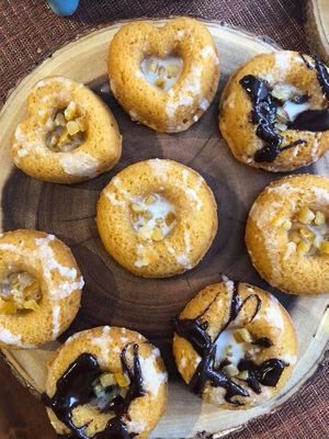 Vegan Gluten Free Pumpkin Donuts  at Happy Zoe Vegan Bakery in Brooklyn
