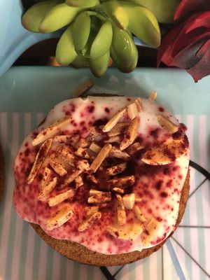 Vegan gluten free sugar free donuts!  at Happy Zoe Vegan Bakery in Brooklyn