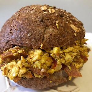 Vegan Happy Zoe Sandwich  at Happy Zoe Vegan Bakery in Brooklyn