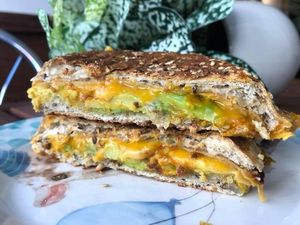 Vegan Avocado Panini  at Happy Zoe Vegan Bakery in Brooklyn