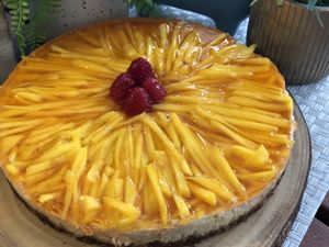 Vegan Gluten Free Cheesecake  at Happy Zoe Vegan Bakery in Brooklyn