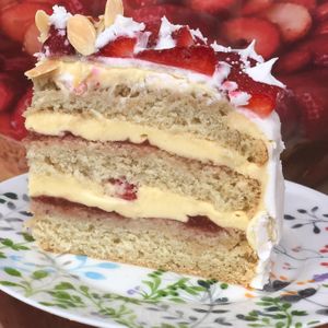 Vegan Birthday Cake ! Order yours today, email us: happyzoeveganbakery@gmail.com at Happy Zoe Vegan Bakery in Brooklyn