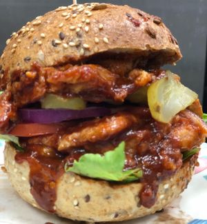 Vegan Power Sandwich  at Happy Zoe Vegan Bakery in Brooklyn