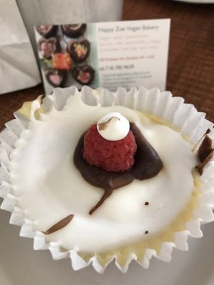 Nice little cheesecake at Happy Zoe Vegan Bakery in Brooklyn