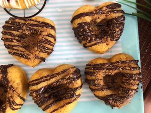 Vegan Gluten Free Pumpkin Donuts  at Happy Zoe Vegan Bakery in Brooklyn