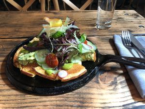 On cast iron plate at XYST in New York City