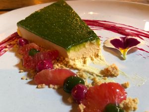 Incredible vegan cheesecake  at XYST in New York City