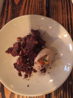 Chocolate cake at XYST in New York City